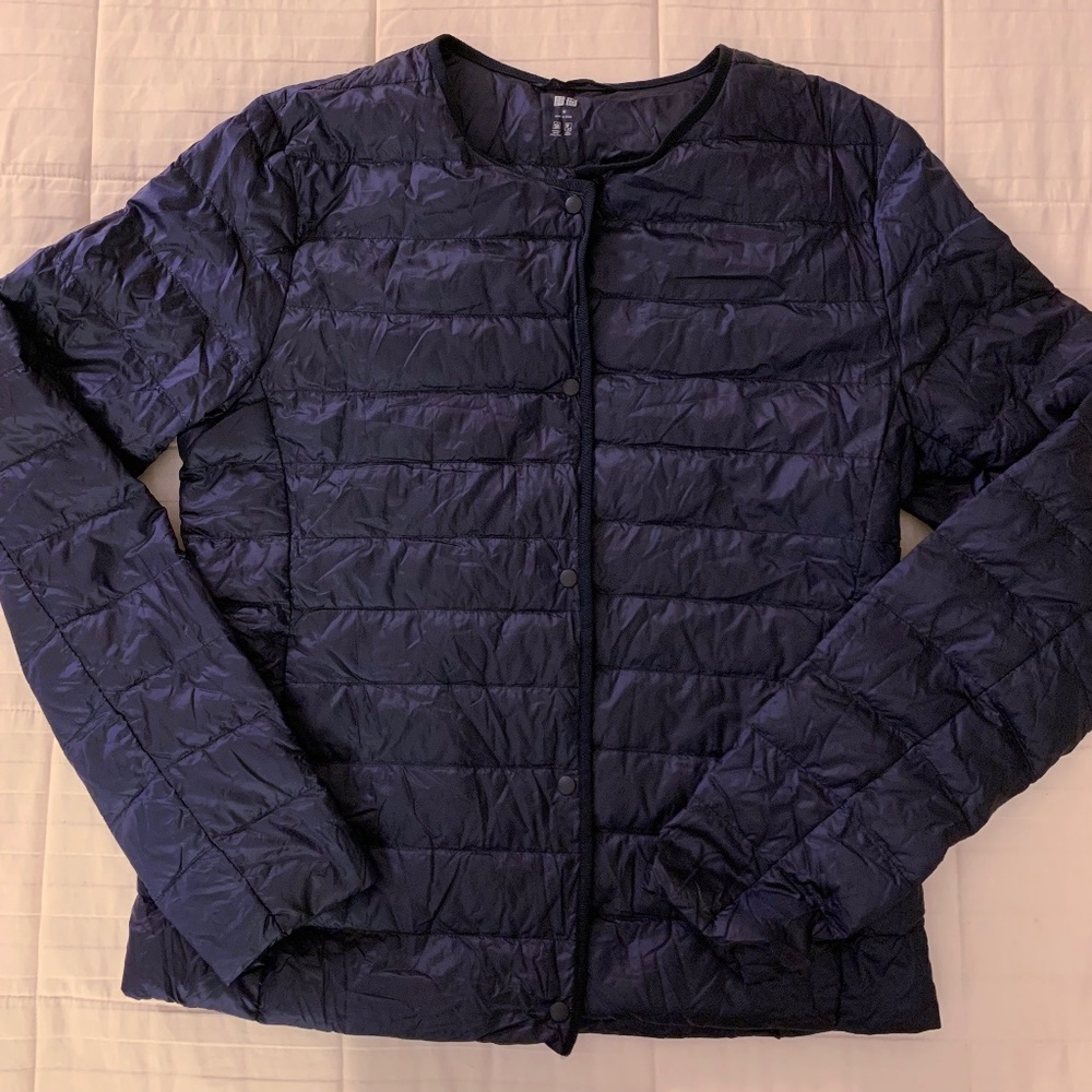 Uniqlo Light Weight Down Jacket - Navy  M